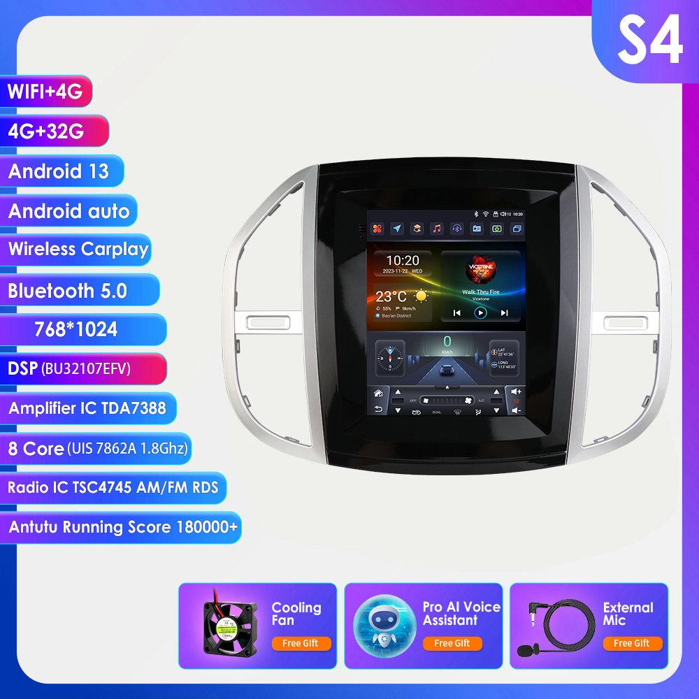 

Hizpo 9.7 Intelligent Screen 2din Android Car Radio Multimedia Video Player for Benz Vito 2014 - 2020 GPS Carplay Auto Stereo 4G RDS S4 8Core 4G 32G AI