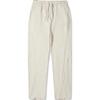 Li Ning X Jackie Chan Collaboration Kung Fu Series Solid Color Mid Waist Drawstring Straight Leg Casual Pants Men Bottoms Oatmeal-Gray AKLUA13-1
