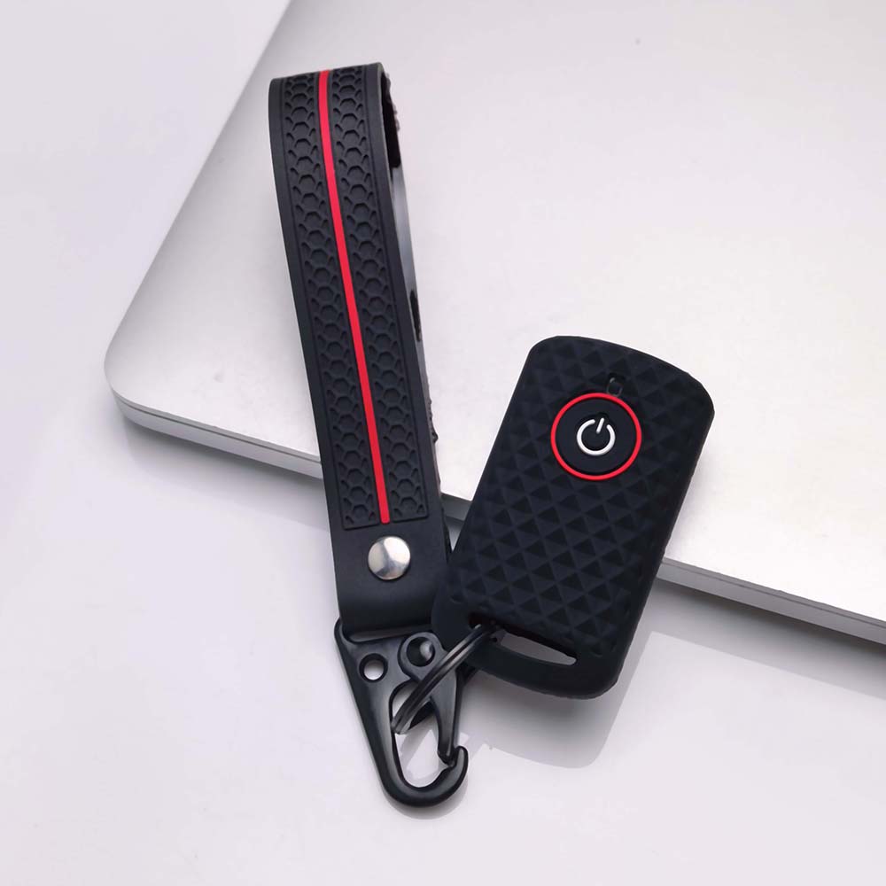 Silicone Key Case Keychain For Yamaha NMAX 155 XMAX 300 Aerox 155 Anti-Scratch Smart Key Protector