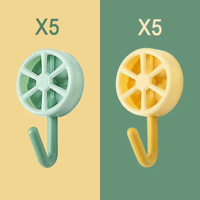 New 10PCS Self Adhesive Wall Hook Strong Without Drilling Coat Bag Bathroom Door Kitchen Towel Hanger Hooks Home Storage Accesso