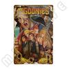 Klassischer Film GOONIES Kinoposter Blechschild für Zuhause Bauernhaus Café Küche Badezimmer Toilette Wohnzimmer Wanddekoration