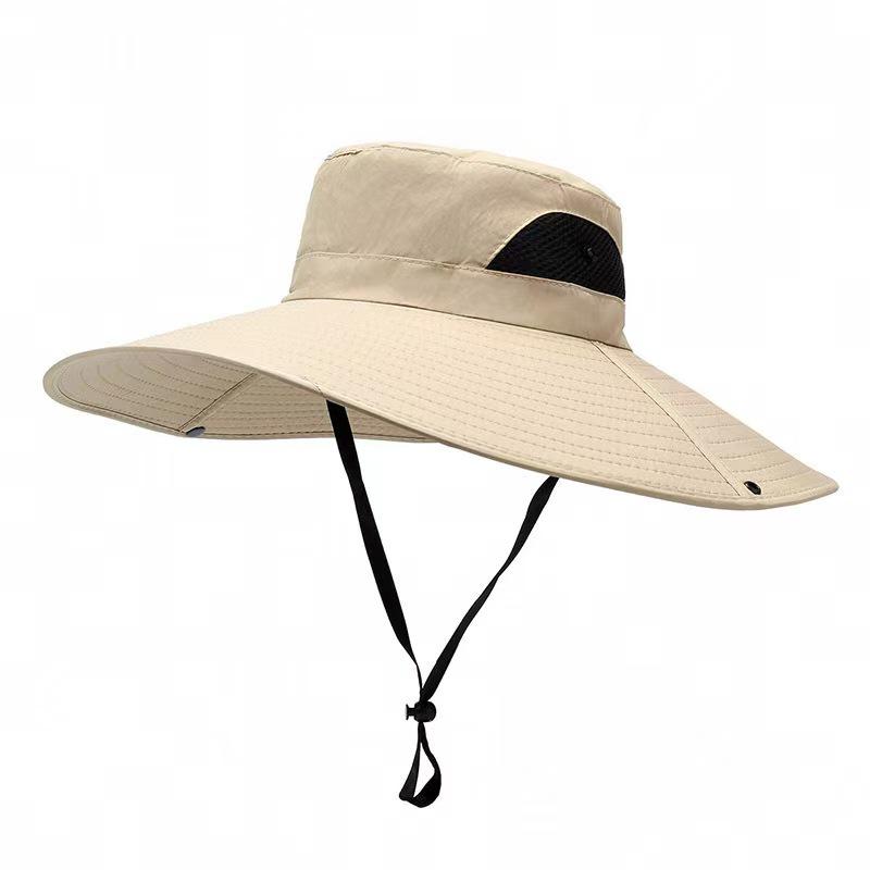 Chapéu de Pesca Recarregável com Ventilador Duplo Alimentado por Energia Solar para Proteção Solar