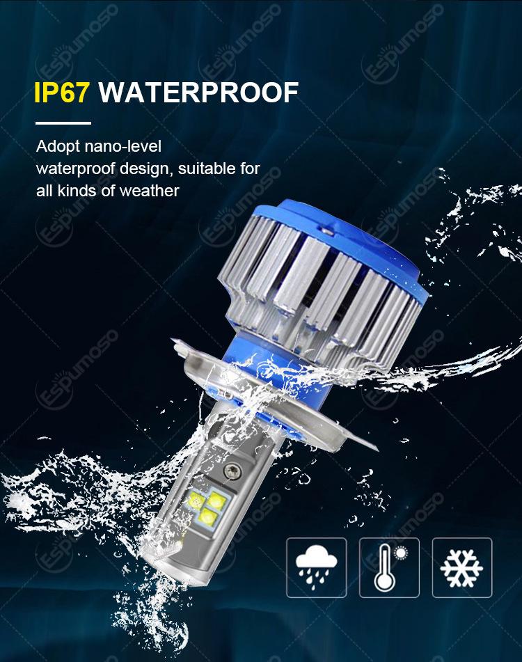 LED-strålkastare 70W Billampa Dimlampa Canbus Turbo LED-lampa H1 H3 H4 h7 Glödlampa