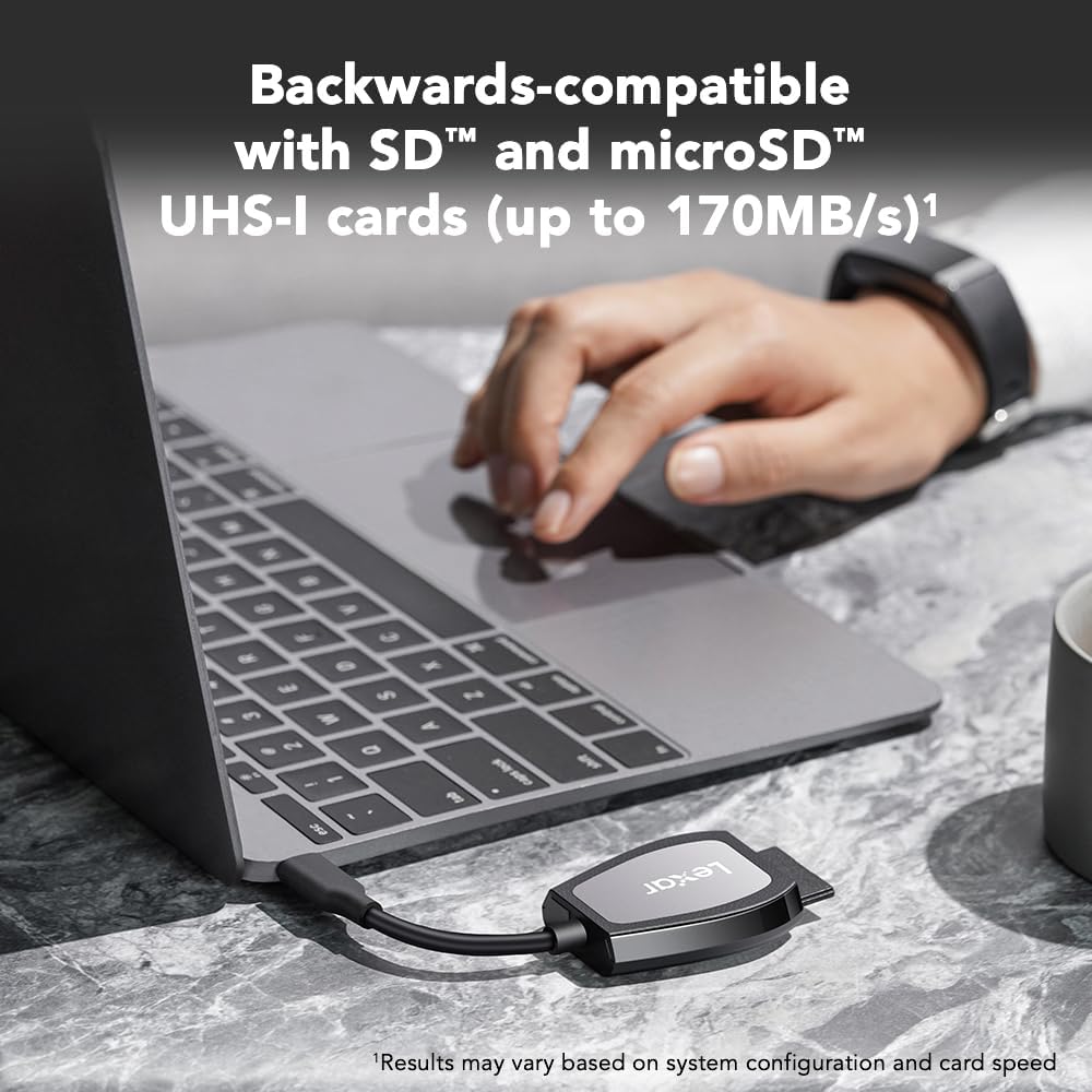 Lexar Card Reader Original Micro USB 3.2 Type C To SD Micro SD TF Adapter Accessories OTG Cardreader Smart Memory SD Card Reader Dual-Slot Reader