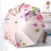 1pc Floral Butterflies Automatic Folding Umbrella - Portable Collapsible 8-Rib Umbrella for All Seasons Yy251119206
