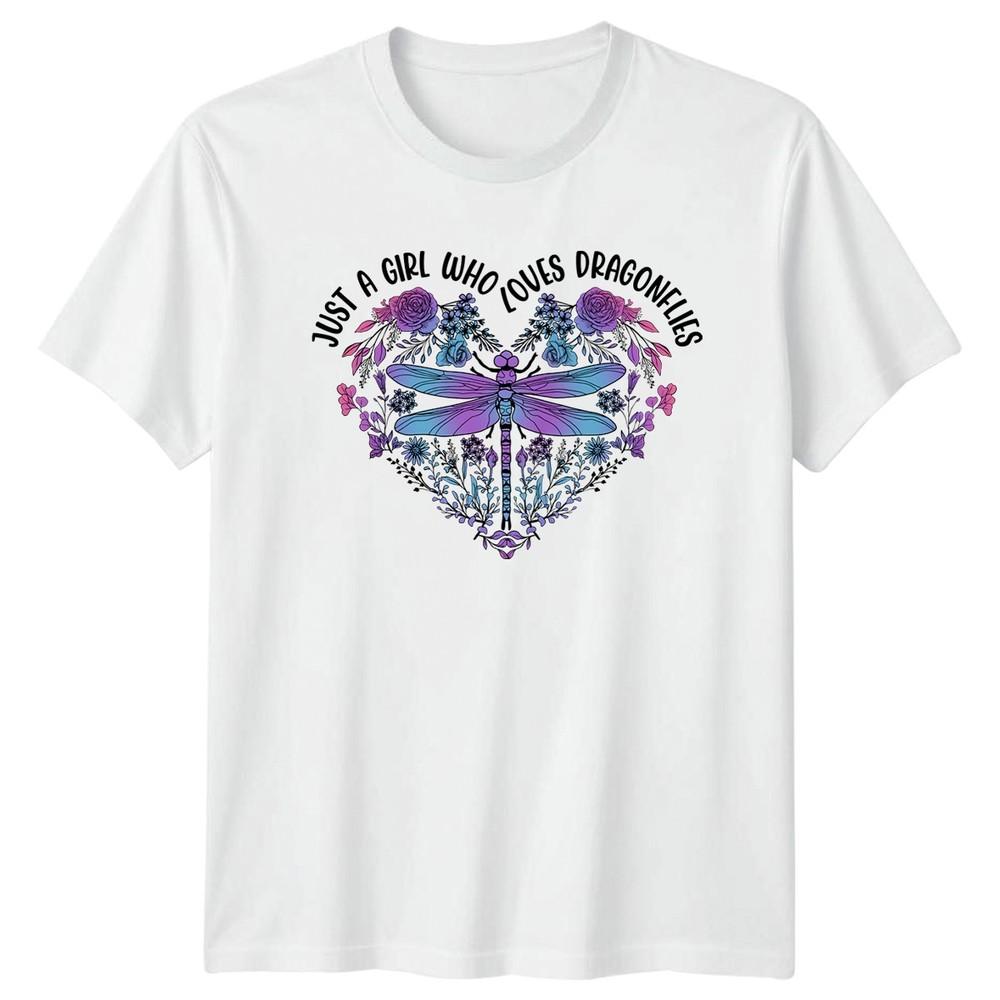 Just A Girl Who Loves Unisexs TShirt Floral Insect Nature Birthday Gift For Her S