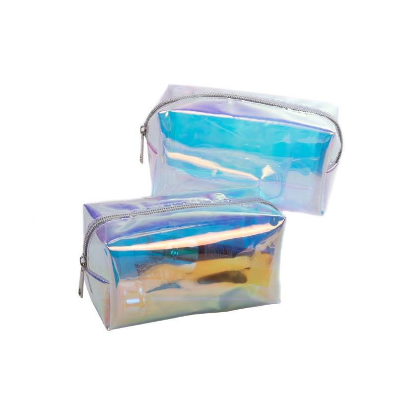 2025 Creative TPU Laser Waterproof Makeup Bag Portable Travel Washroom Storage Bag Mini Waterproof Handbag for Women Hz4902
