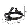 GENTOS LED USB 520 6 Hours of Operational Run Rear Recognition Requires a Rechargeable Battery or 3 AA Batteries ANSI Head W x D x H HLP-2103
