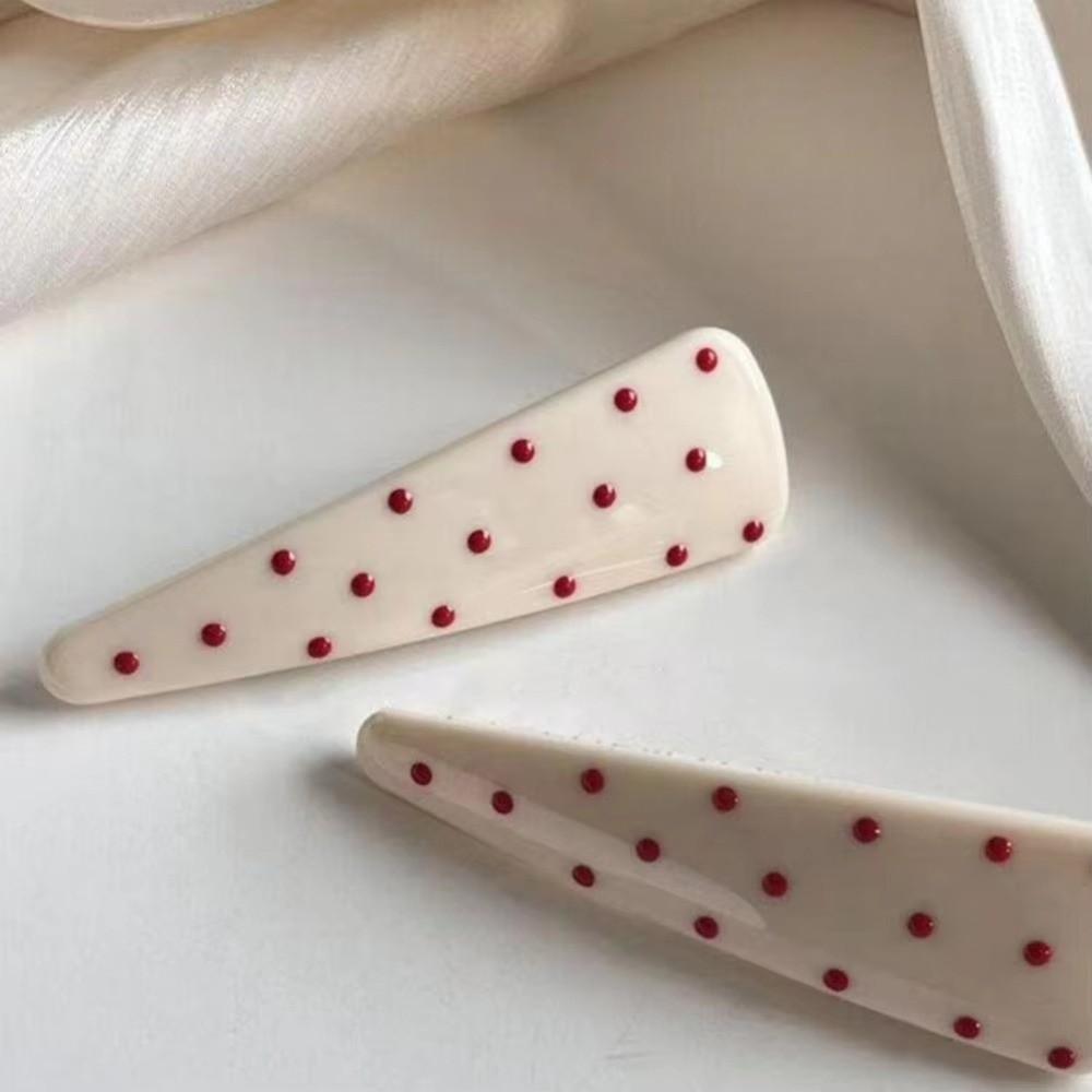 2pcs Anti-slip Polka Dot Hair Clip Sweet Style Side Bang Hair Clip  Hair Accessories