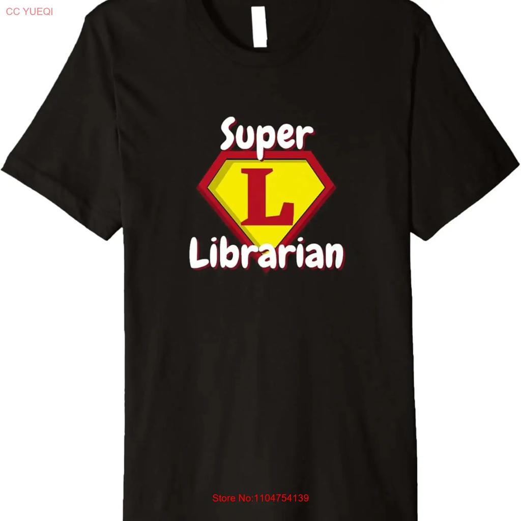 Super Librarian Cute Library Premium T Shirt vintage Washed Versatile Comfortable homme Soft Stretched fashion