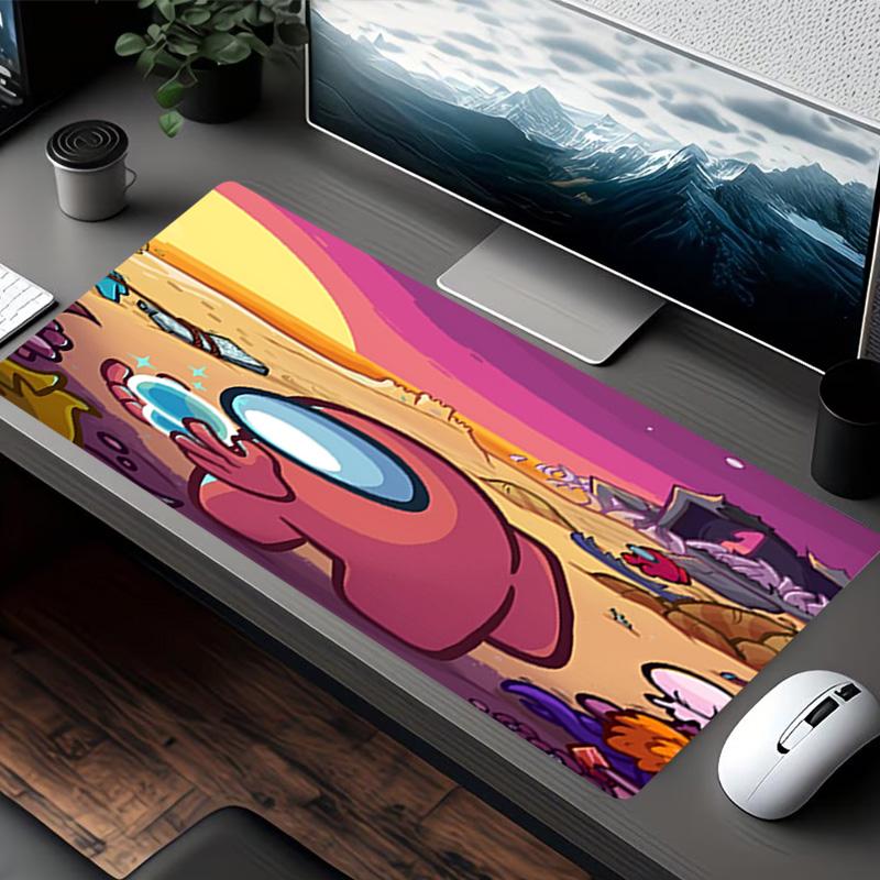Among Us Print Mouse Pad, for Keyboard Pad Laptop PC Mat for Office Home Use, Desk Decor, Perfect Birthday Gift for Gamers