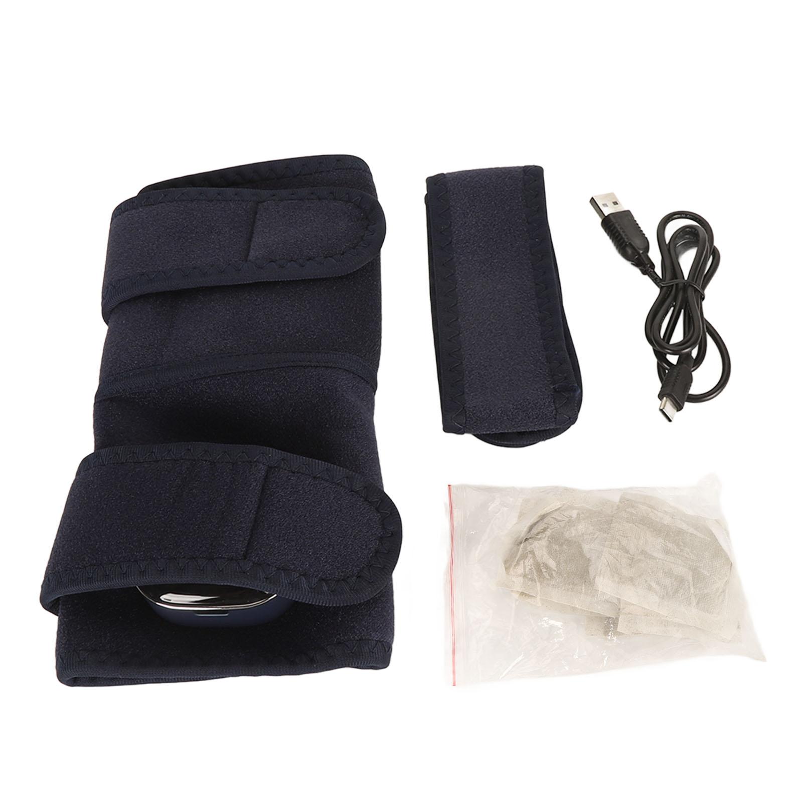 

Электрогрелка для колена, электрический наколенник с удлинительным ремнем из мешочка с полынью для мужчин и женщин