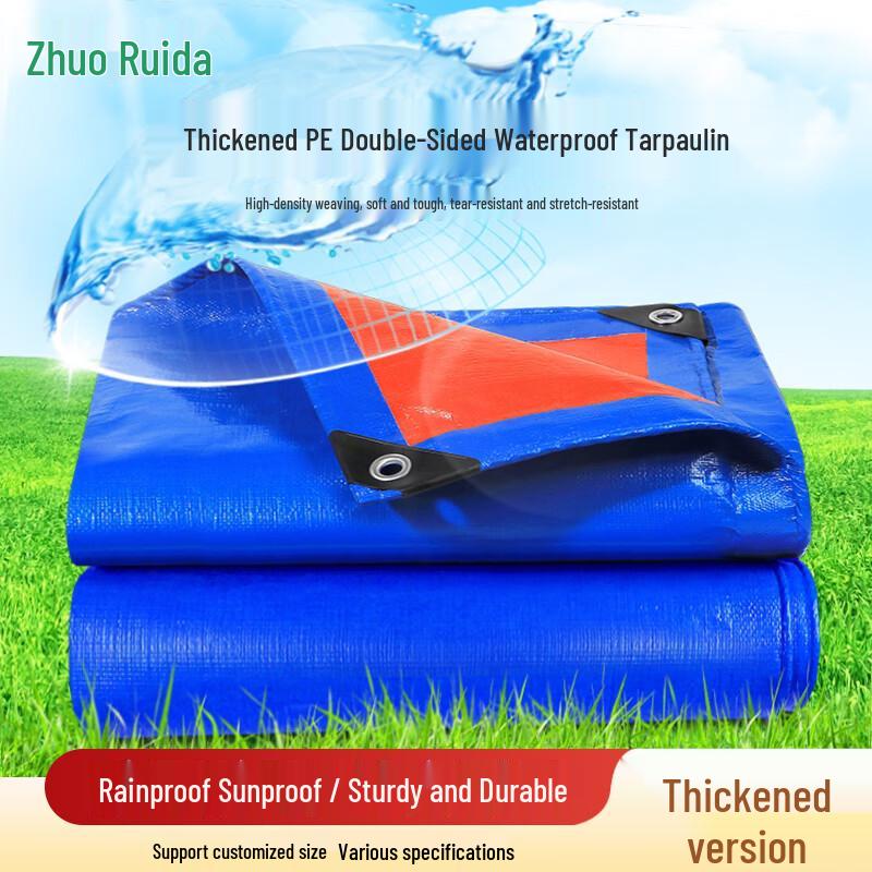 Zhuoreda Heavy-Duty Outdoor Waterproof PE Tarp