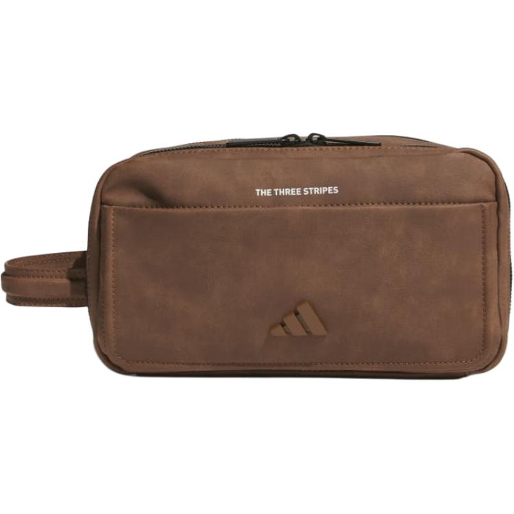Adidas Fashion Sports Zipper Storage Bag Men Accessories Brown IS6552 Brown