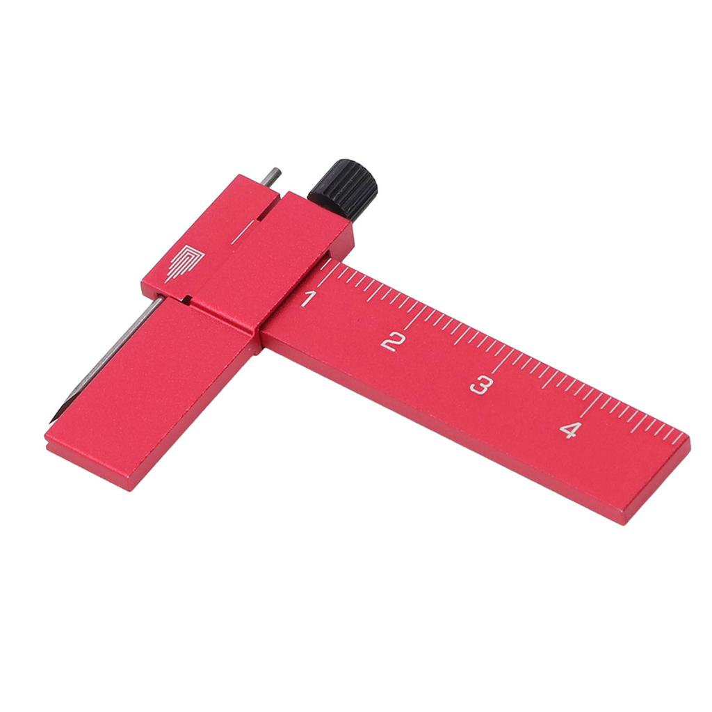 Model Equidistant Parallel Scriber Adjustable Isometric Scribing Ruler Model Carving Line Tool Red