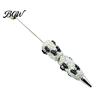 Halloween Beadable Pen Rhinestone Pen, Glitter Plastic Beaded Pumpkin Ghost Skull Writing Gel Ink for DIY Craft Making, School Office Supplies Set