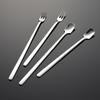 304 Stainless Steel Stirring Spoon Fork Ice Spoon Multi-size Square Head Dessert Spoon Fork Coffee Spoon Gift Meal