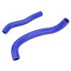 2PCS Silicone Radiator Coolant Hose Kit Sealed Leak Proof Replacement For Arctic Cat DVX‑400 2007 To 2008 Blue