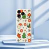 For iPhone 17 Pro Max Case Lovely Christmas Pattern Printing Straight Edge TPU Phone Back Cover