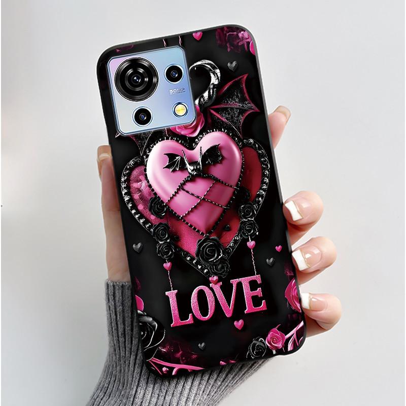 For ZTE Blade V50 Vita Case Luxury Cute Love Rabbit Funny Black Soft Silicone Phone Casing For ZTE BladeV50 Vita V50Vita Cover