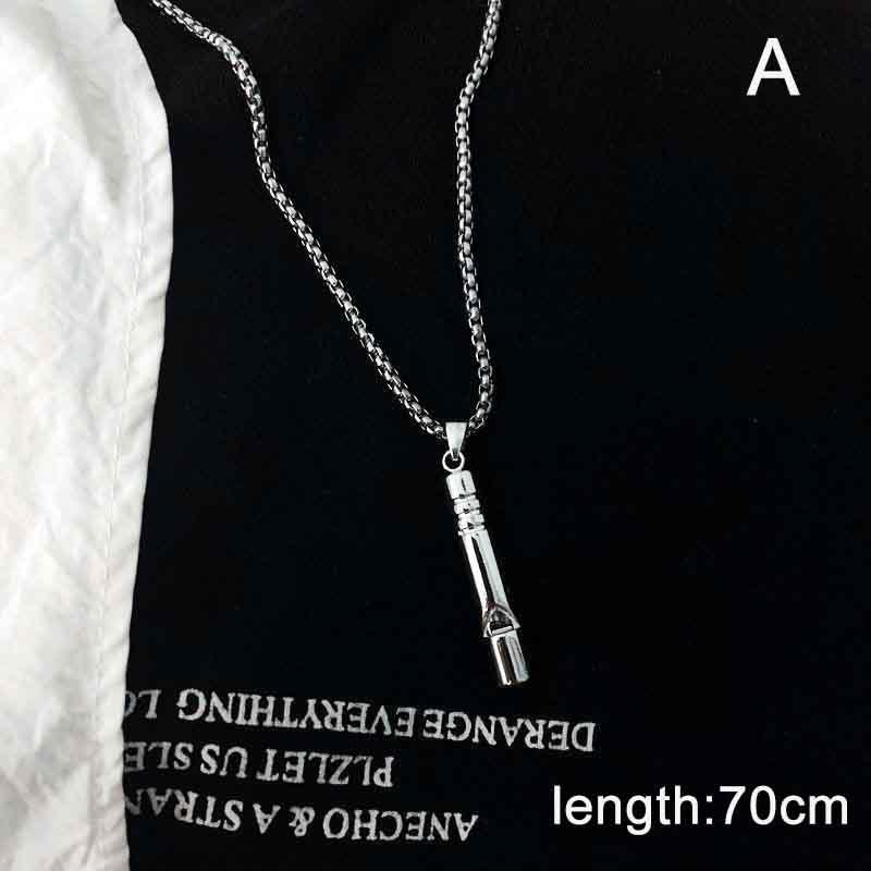 1Pc Whistle Necklace Alloy Loud Durable Outdoor Sounded Survive Tool Hiking Camping And Adventure Sports Survival Gear