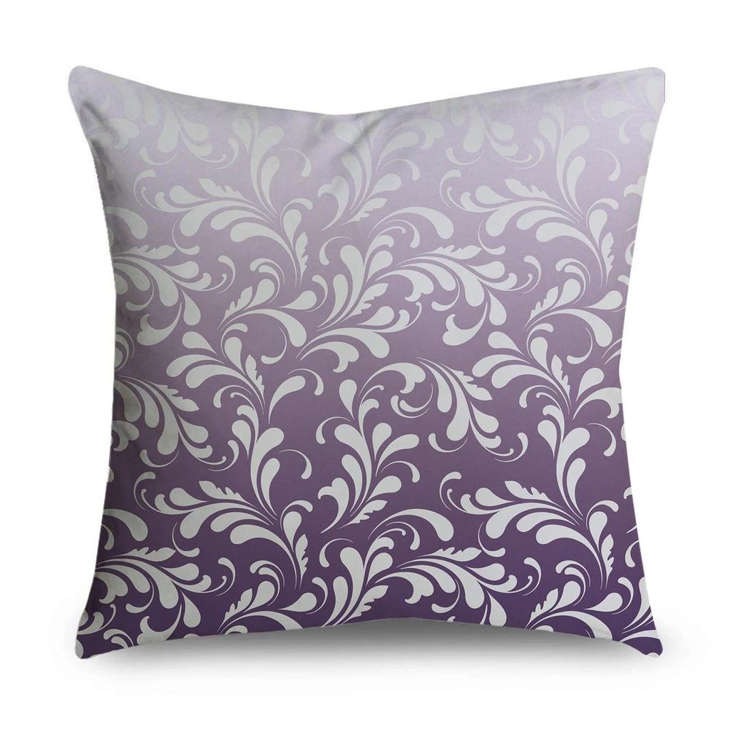 Purple Pattern Pillowcase Interior Decoration Office Living Room Home Pillowcase