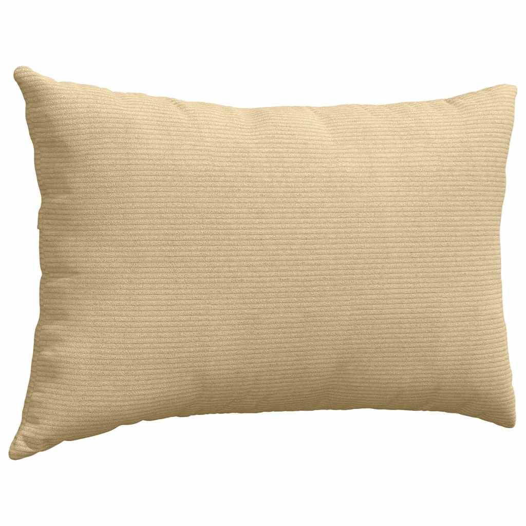 Sofa Cushions 2 Pieces Grey Green 60 x 40 cm Cord Fabric