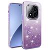 For Xiaomi Redmi Note 14 Pro+ 5G Case Flower TPU Flexible Gradient Phone Cover
