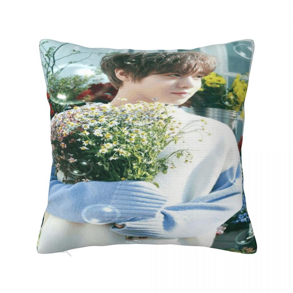 Park Ji Hoon Fan Dárková Povlak na polštář Merch Měkký Potah na polštář Povlaky na polštáře Dekorace na sedadlo S uzávěrem na zip Více velikostí