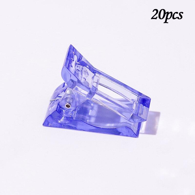 10/20 buc Acrilic Agrafă pentru Unghii Gel Transparent pentru Construcție Rapidă Sfaturi pentru Unghii Clips pentru Extensie pentru unghii Cleme UV Instrumente pentru Manichiura