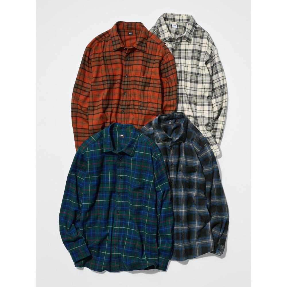 Uniqlo Flannel Overcheck Shirt