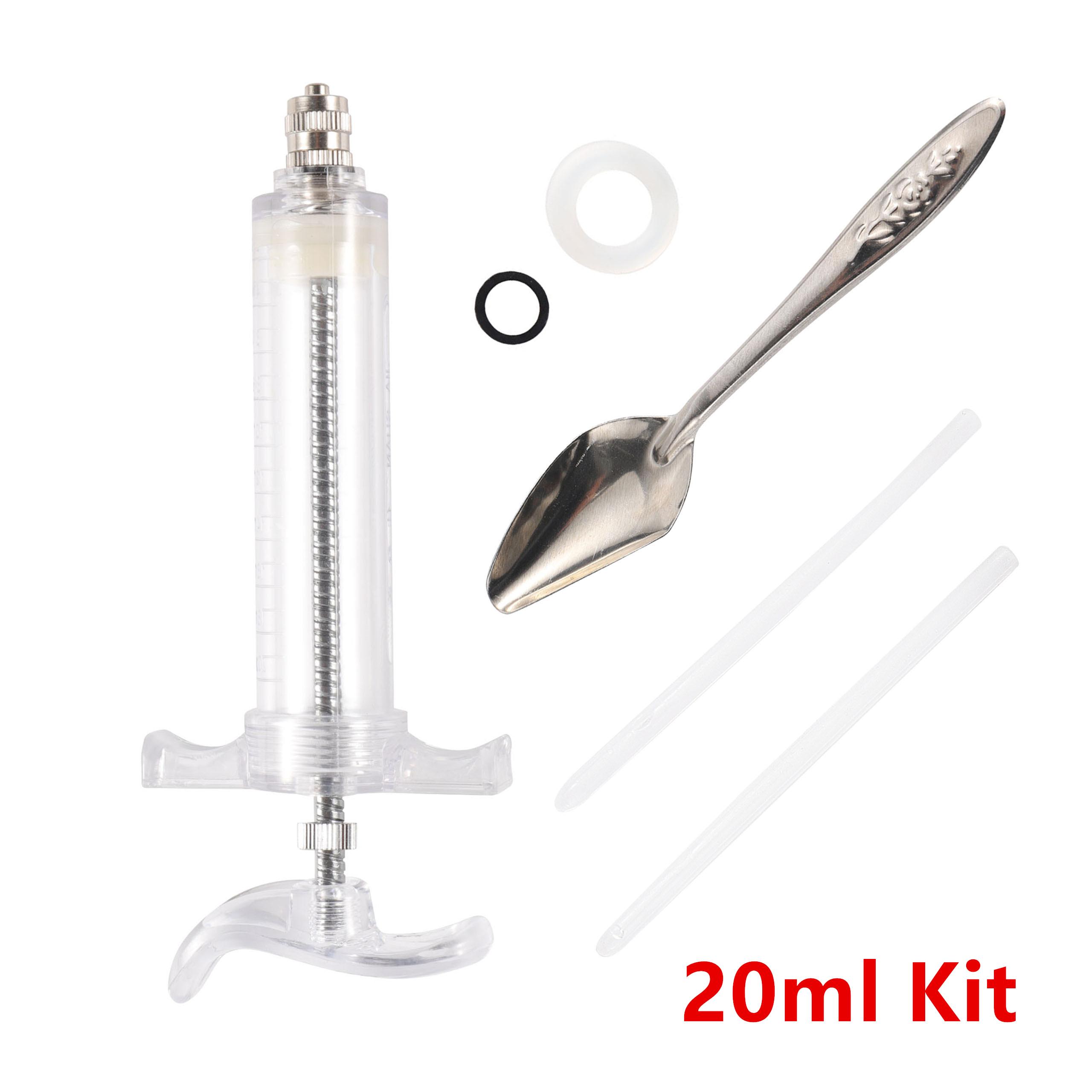 

1 Набор шприцев для кормления птиц 10 мл/20 мл/50 мл с изогнутой гаважной трубкой для кормления птиц и медицинских принадлежностей