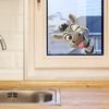 Cartoon Funny Tongue-out Zebra Wall Sticker for Children's Room Decoration and Beautification
