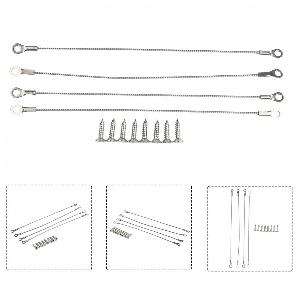 Rope Pins Restraint Cables Stainless Steel Adjustable