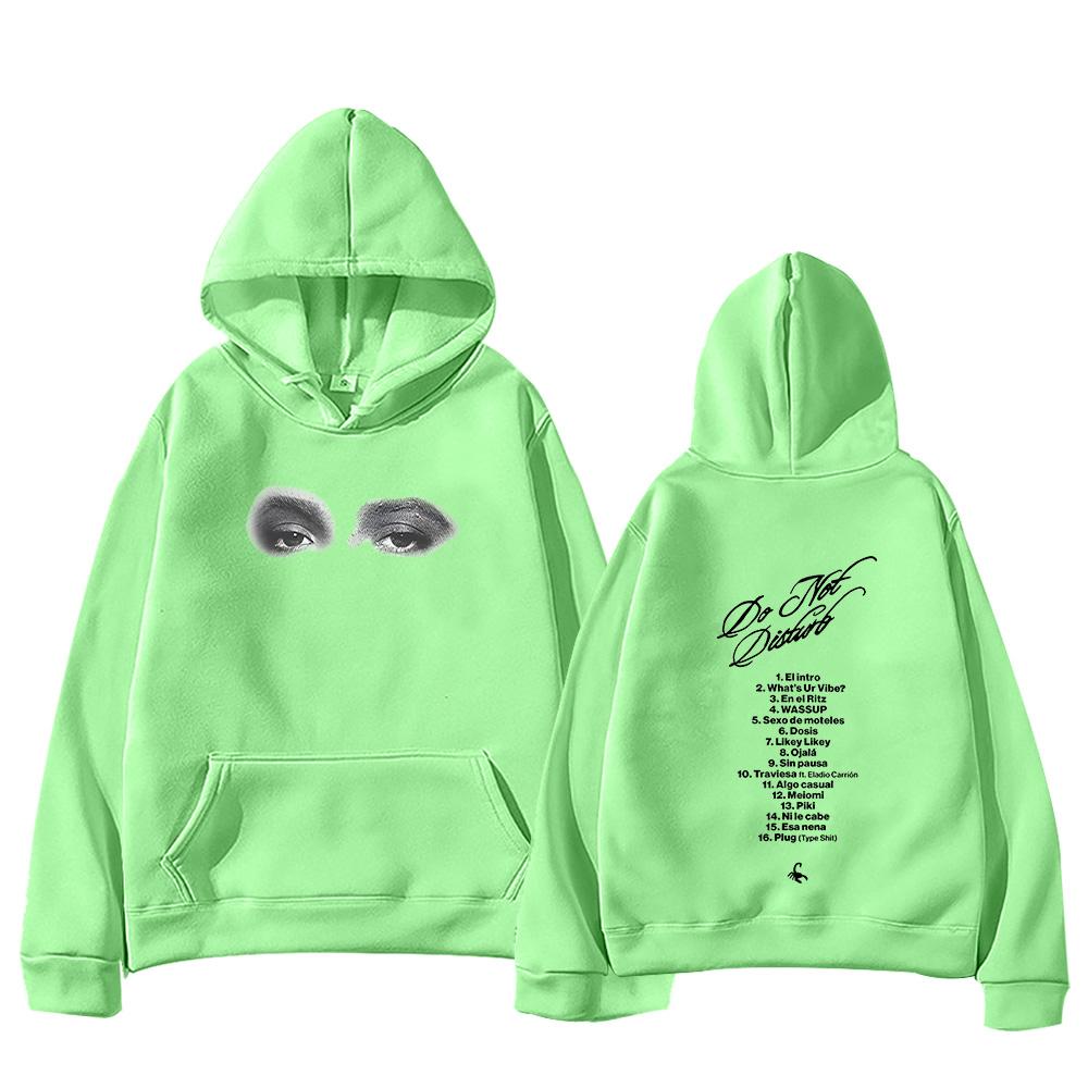 Młody Miko Nie Przeszkadzać Tour Swetry Mężczyźni Kobiety Bluzy z Długim Rękawem Modne Estetyka Harajuku Bluzy z Kapturem Codzienny Streetwear