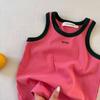 Kids Summer Loose Sleeveless Block Tank Top for Boys and Girls