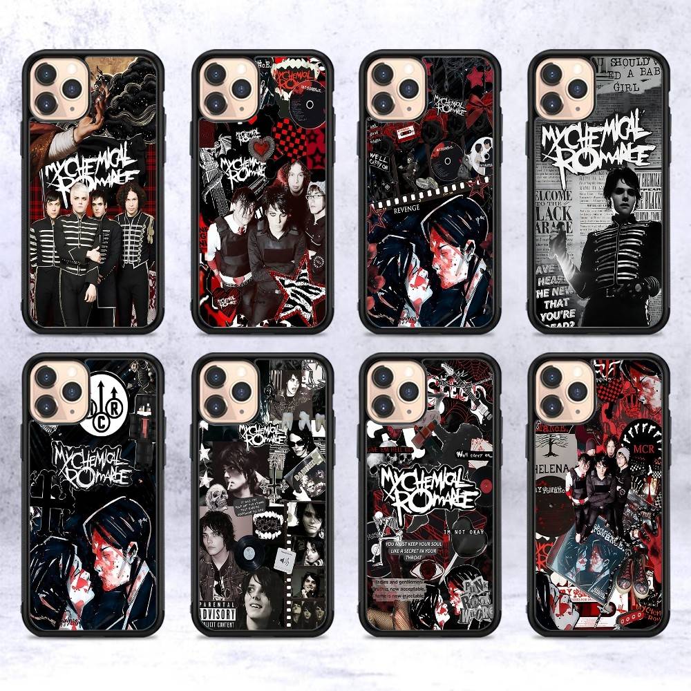 Rock Band M-My C-Chemical R-Romance Phone Case For IPhone 17 16 15 14 13 12 11 Pro Max Plus MiNi 17Air PC+TPU Armor Cover