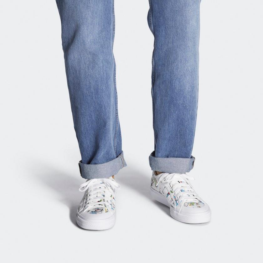 adidas Nizza 'Sport Goofy Pack - White' (Unisex) Cloud White / Scarlet / Core Black Skateboard Shoes FW0645