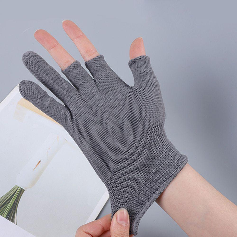 Picking Gloves Fingerless  Gloves Anti-skid Mittens Men Nylon Gloves Show Two Fingers