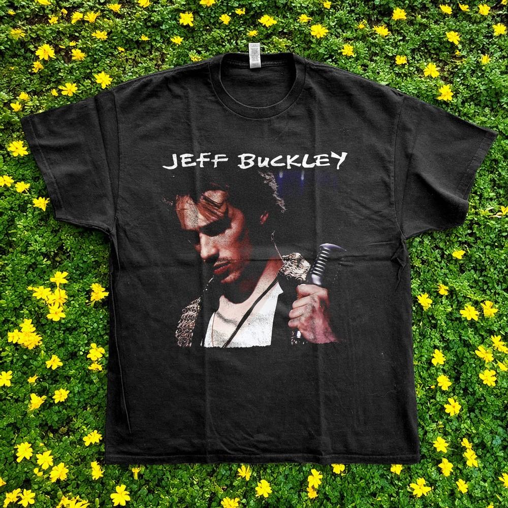HOT Jeff Buckley Grace Music  Black Cotton Tshirt Unisex T-Shirt S
