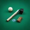 Cue Tip Pricker Multifunction Cue Tip Prick Chalk Holder Wood Handle Metal Sleeve