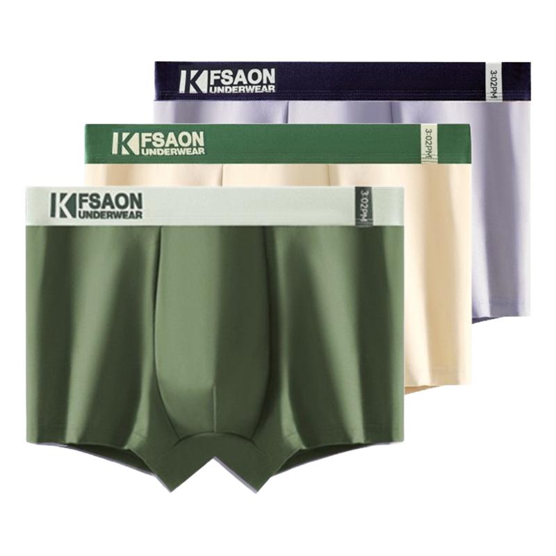 3 Pcs Men's Boxer Briefs Shorts Undies Underwear Breathable Undershorts Panties Boy Big Underpants L XL XXL 3XL 4XL