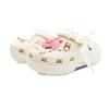 Crocs Classic Platform Clog EVA Eight Stone Manufacturing Love Puppy Diary PAW Team Hole Shoes Unisex White