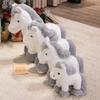 Simulated horse plush toy doll cute pony doll soothing doll big white horse throw pillow children's birthday gift