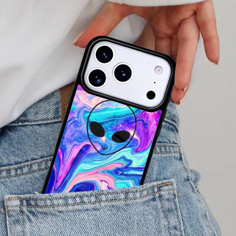 

Alien Martian Humans Arent Real Phone Case for iPhone 16e 15 14 13 12 17 Pro Max Plus Air 17pro Cover Coque iPhone 15