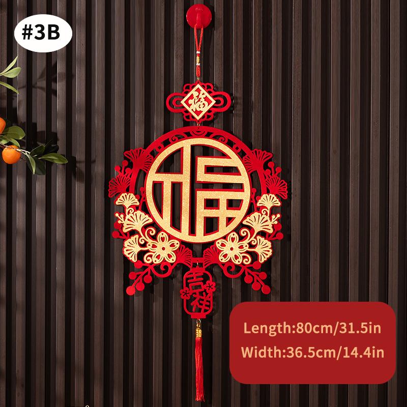 Chinese New Year Hanging Ornament Chinese Spring Festival Decoration Traditional New Year 2025 Tassel Pendant Door Hanging Decor