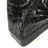 GENUINE CROCODILE SKIN KAIYO Handbag & Long Wallet Black Crocodile Leather Purse(USED)