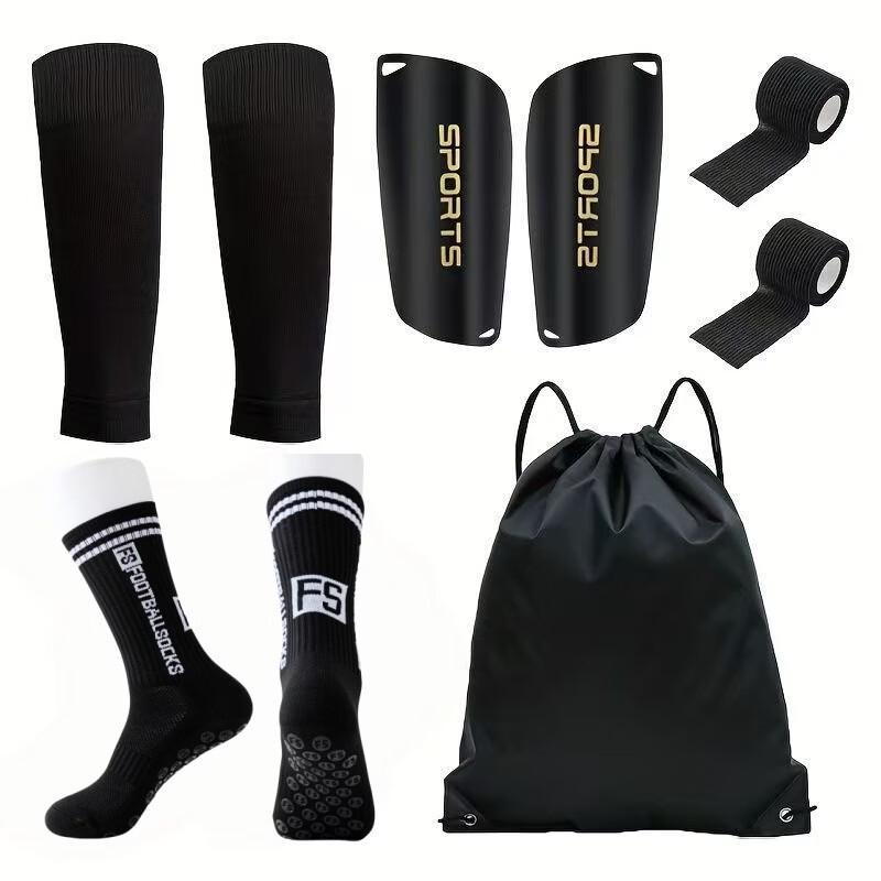 Junbie Unisex Football Grip Socks - 5 Pair Set