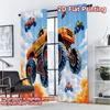2D-Flachdruck, 2-teilige Vorhänge (Ohne Stange) Fliegende Monster-Trucks Druck Schicke Vorhänge Vielseitige Polyester-Vorhänge Valentinstag