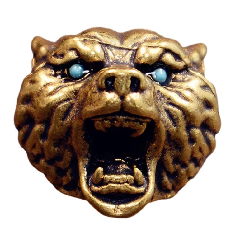 

Металлические бусины в виде головы леопарда для творческих паракордовых проектов и модных украшений Шарм с большим отверстием